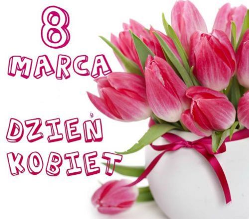 Różowe tulipany w wazonie na 8 marca